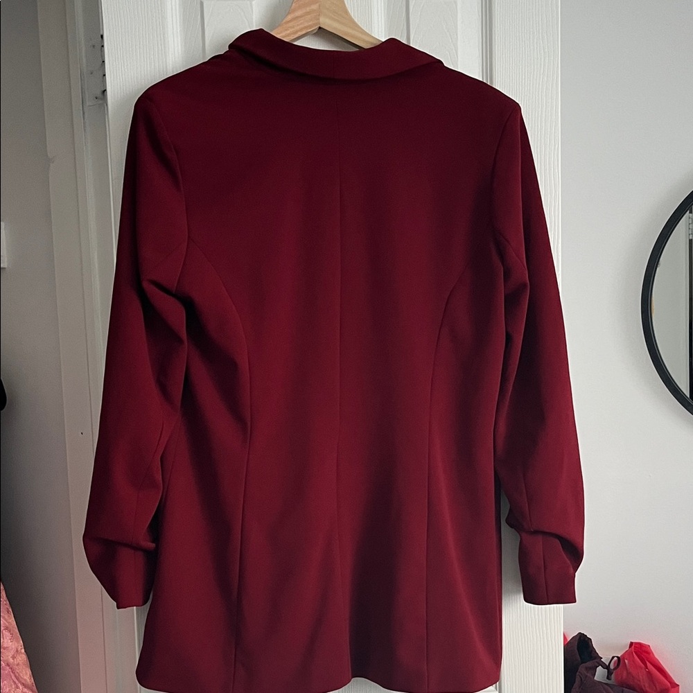 One5One Deep Red Blazer - Picture 6 of 6